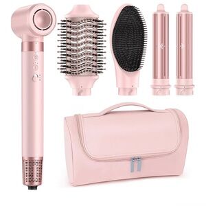 Elegant Pink Hair Styling Tool Set